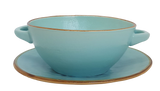 Soepkom met Onderbord - Turquoise