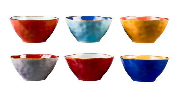Poké bowl Kommen - Set van 6 - Ø 17 cm