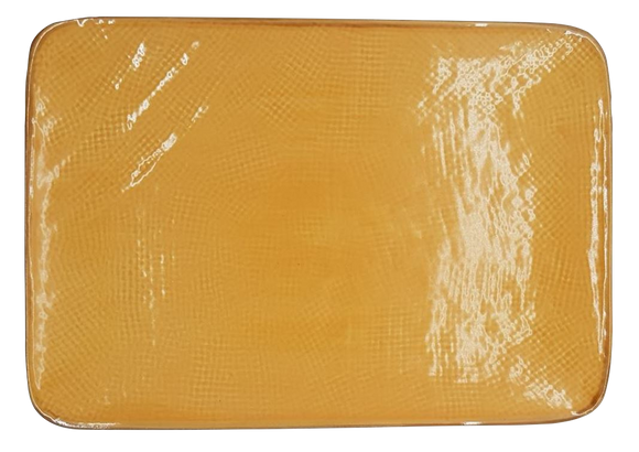 Rechthoekig Bord Geel 28cm * 19.5cm