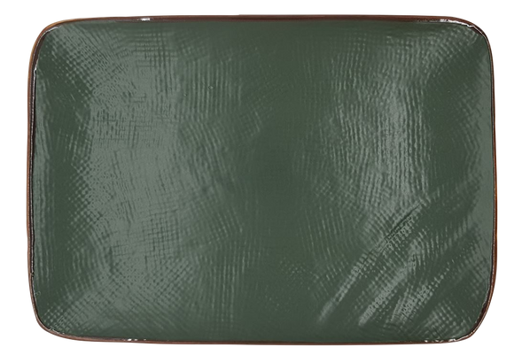 Rechthoekig Bord Groen 28cm * 19.5cm