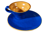 Gekleurde Thee- of Koffiekopjes met schotel - Set van 6